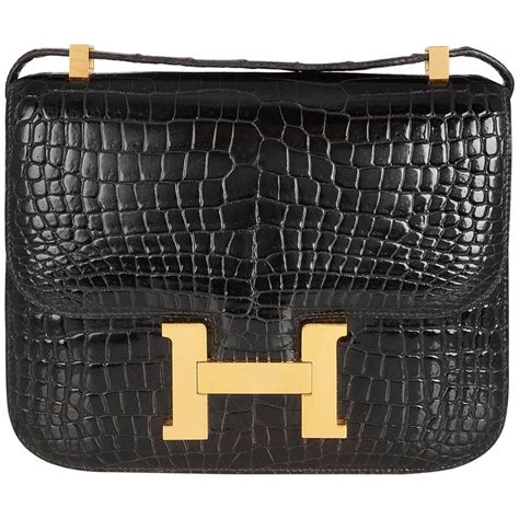 hermes crocodile constance bag|Hermes constance bag sizes.